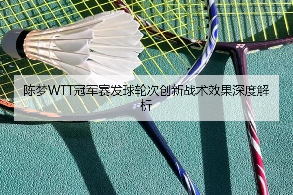 陈梦WTT冠军赛发球轮次创新战术效果深度解析